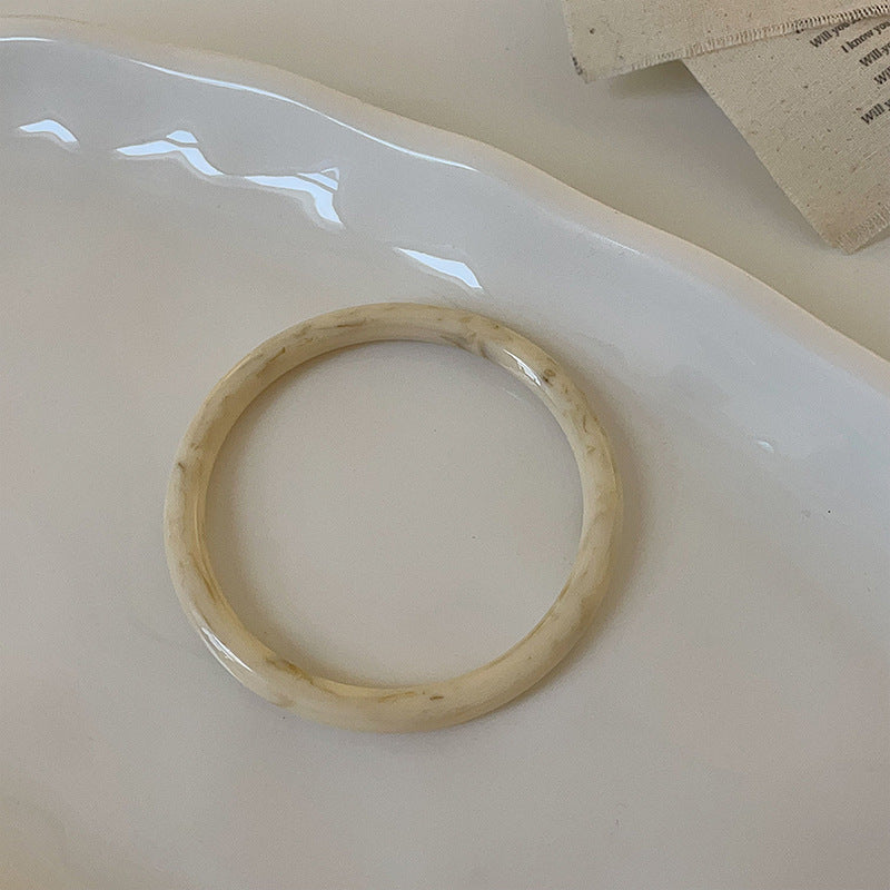 Irregular Acrylic Resin Layered Bracelets