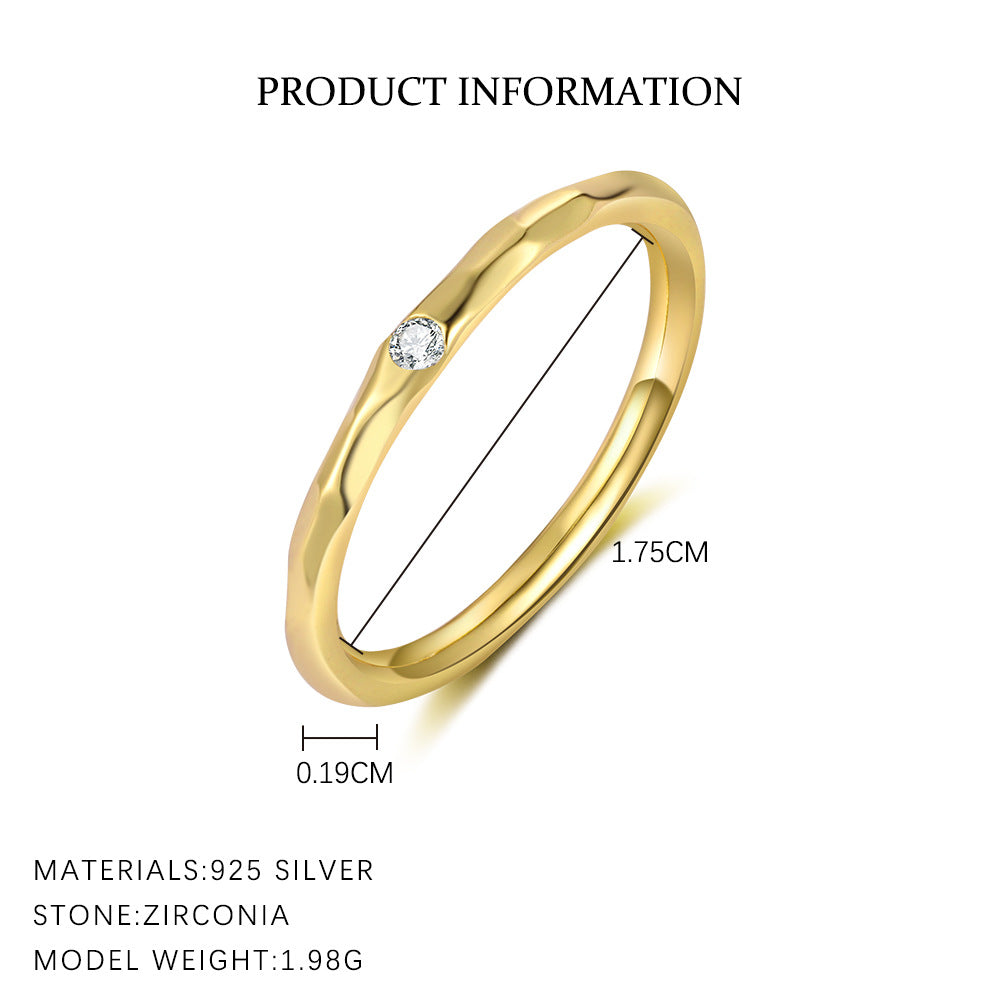 Simple Zircon Geometric Single Rings