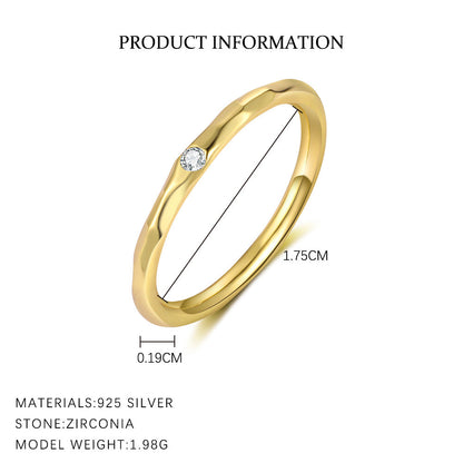 Simple Zircon Geometric Single Rings