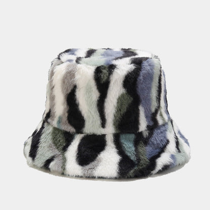 Contrast Color Stripe Thicken Bucket Hats
