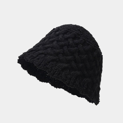 Vintage Twist Crochet Knit Bucket Hat