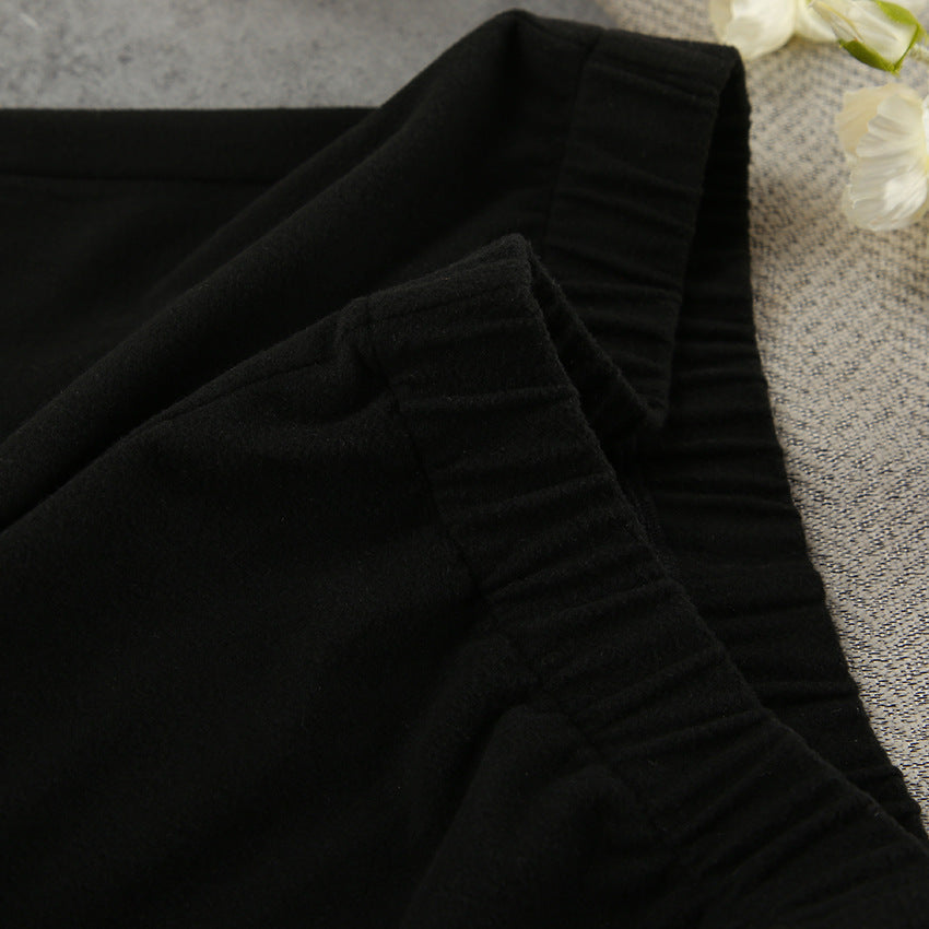 Soft Round Neck Long Sleeve Pajamas Sets