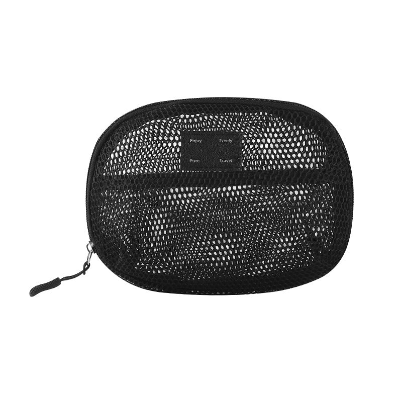 Solid Color Mesh Mini Make Up Bags