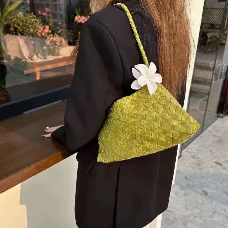 Vintage Woven Beach Tote Shoulder Bag