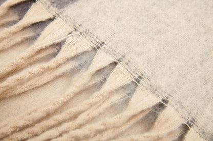 Irregular Print Tassel Vintage Scarf