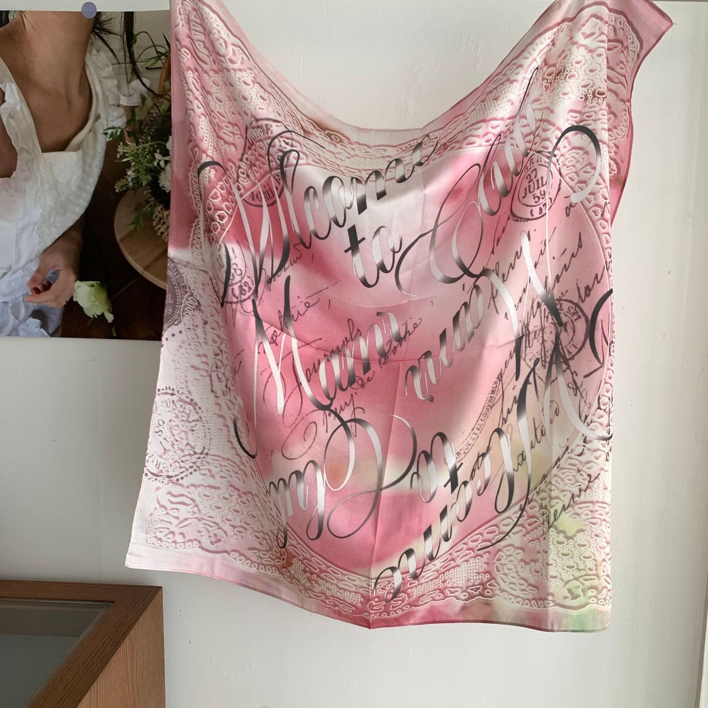 Retro Star Colorful Print Square Scarf