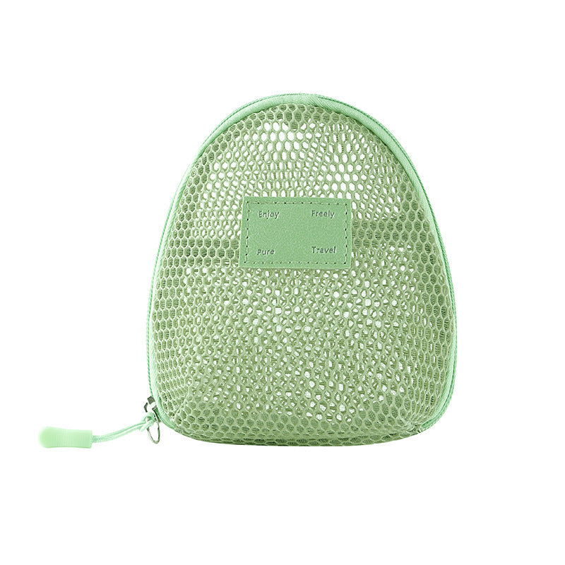 Solid Color Mesh Mini Make Up Bags