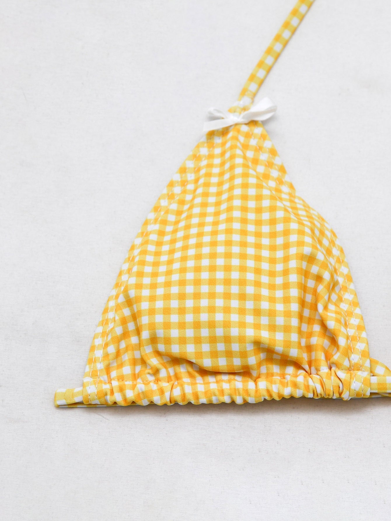 Cute Floral Gingham Bikini Swimwear