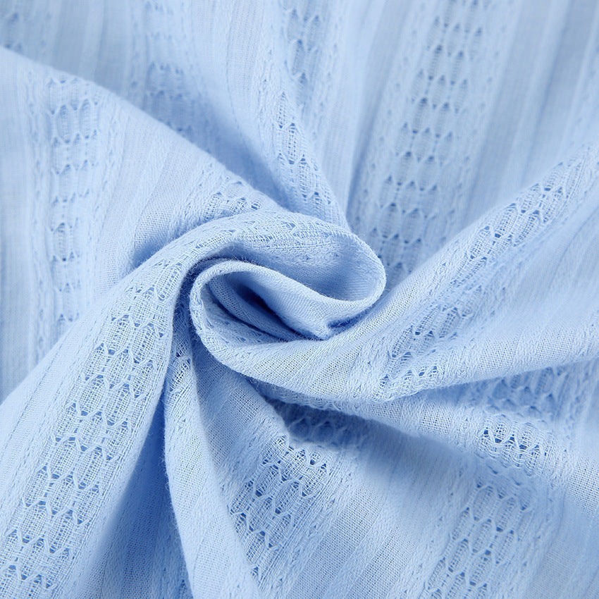 Jacquard Solid Color Soft Sleepwear Sets