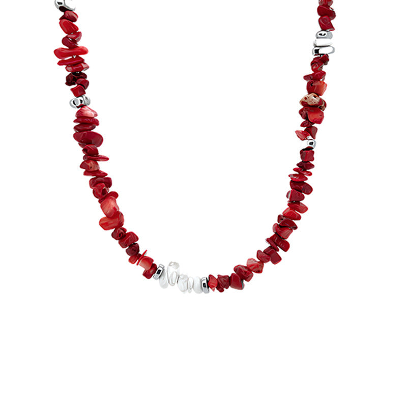 Irregular Natural Stone Handmade Choker Necklace