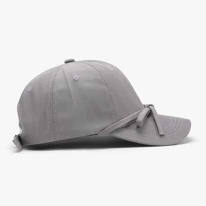 Solid Color Bow Knot Baseball Cap