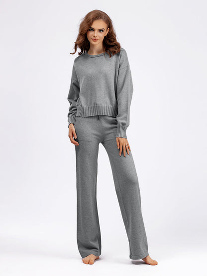 2+ Round Neck Simple Knit Sets