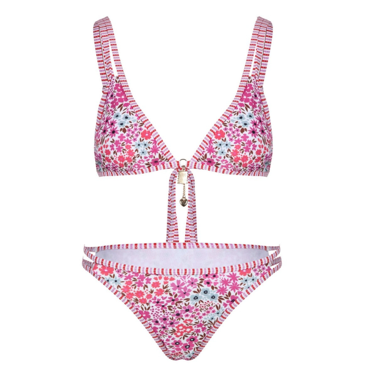 Trendy Floral Printed Bikini Swimwear