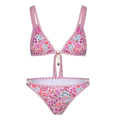 Trendy Floral Printed Bikini Swimwear