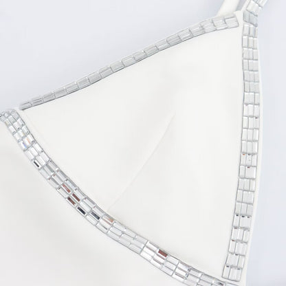 Trendy White Spaghetti Strap Maxi Dresses