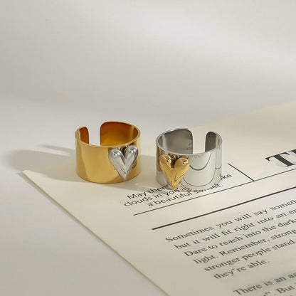 Love Color Block Adjustable Rings