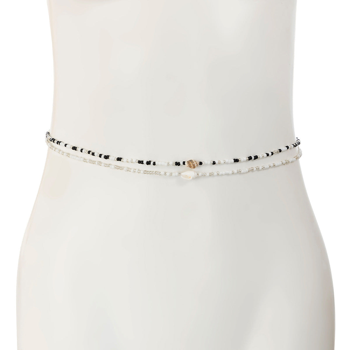 Star Beaded Double Layers Waist Chain