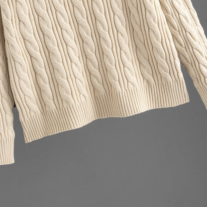 2+ Loose Twist V-Neck Knit Sets