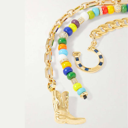 Minimalist Beaded Rope Braided Bag Charm