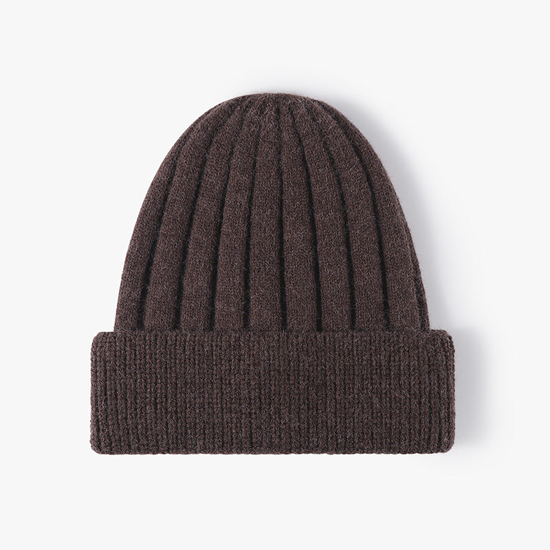 Simple Solid Color Thick Knit Beanie
