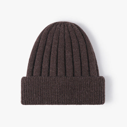 Simple Solid Color Thick Knit Beanie