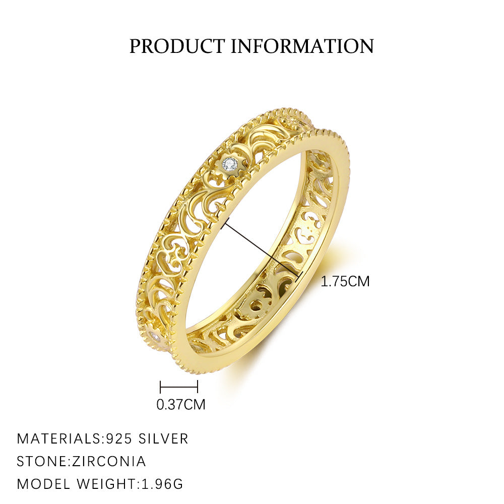 Simple Zircon Geometric Single Rings