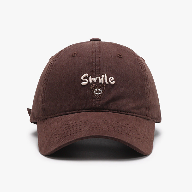 Trendy Letter Embroidered Washed Baseball Cap