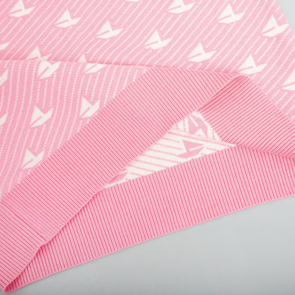 Print Contrast Color Loose Sweater