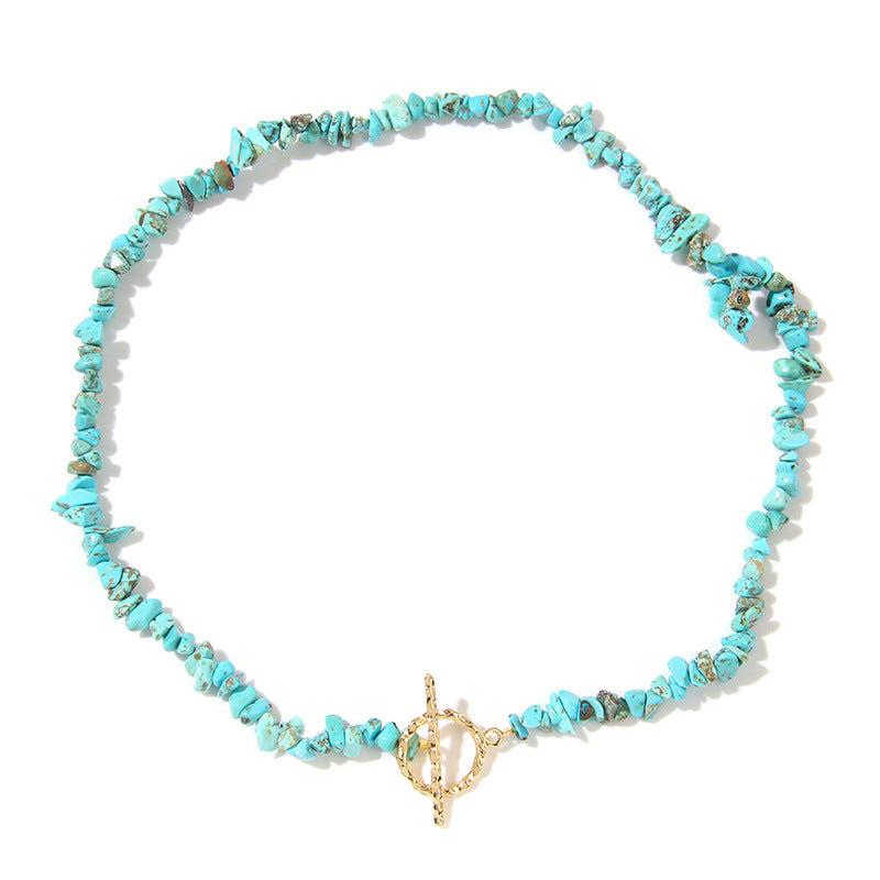 Vintage Irregular Stone Bead Necklace