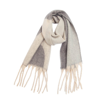 Irregular Print Tassel Vintage Scarf
