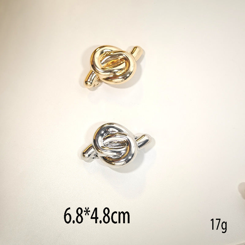 Minimalist Metal Geometric Gold Hair Ties