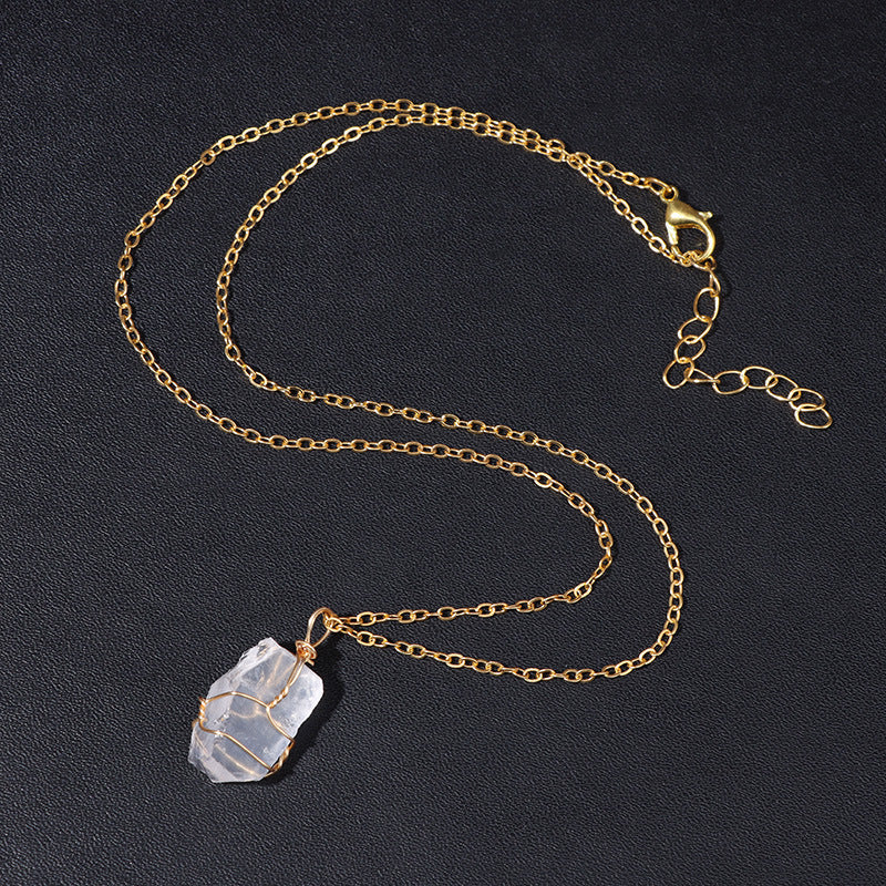 Irregular Stone Pendant Simple Neckalce