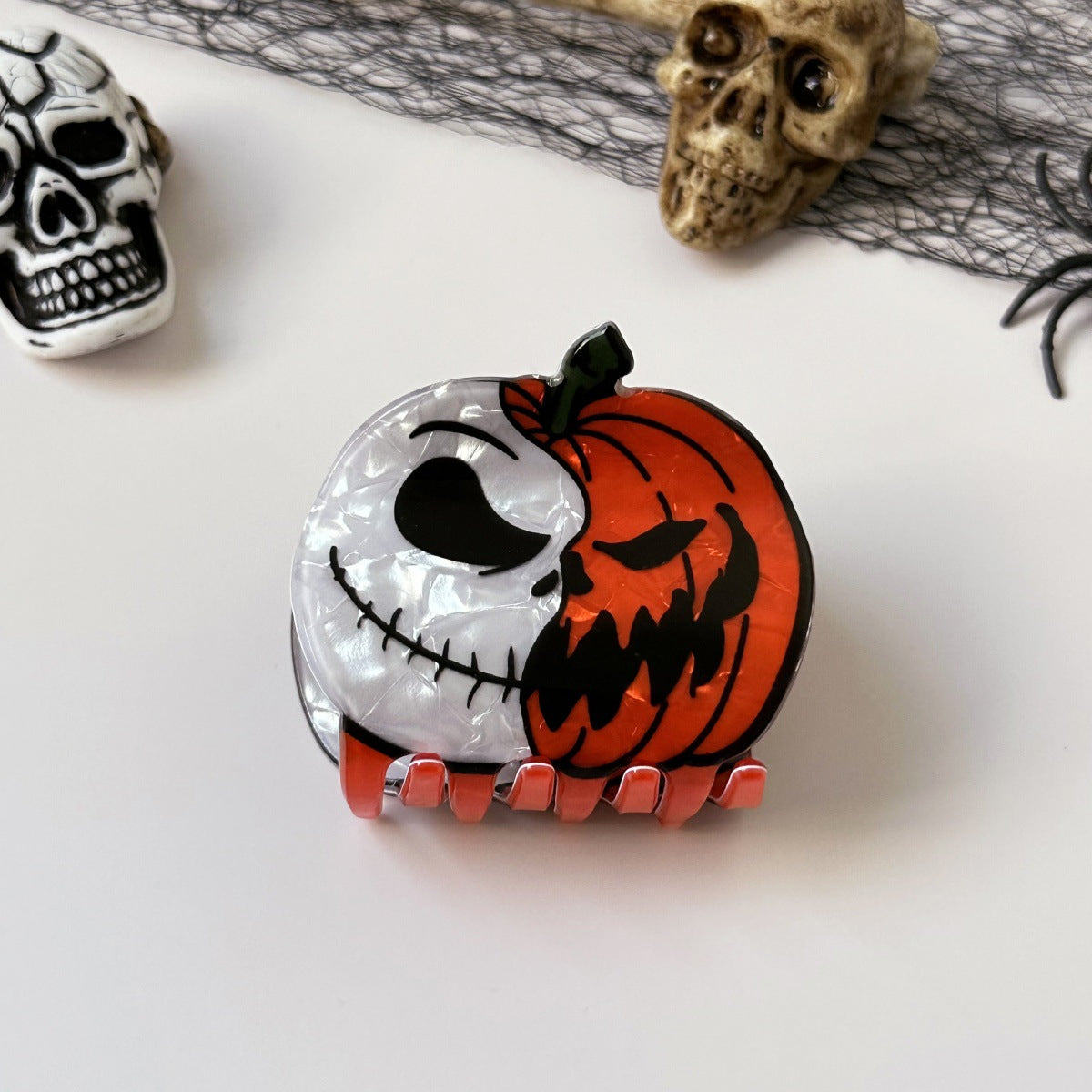 Halloween Pumpkin Shape Hair Clips