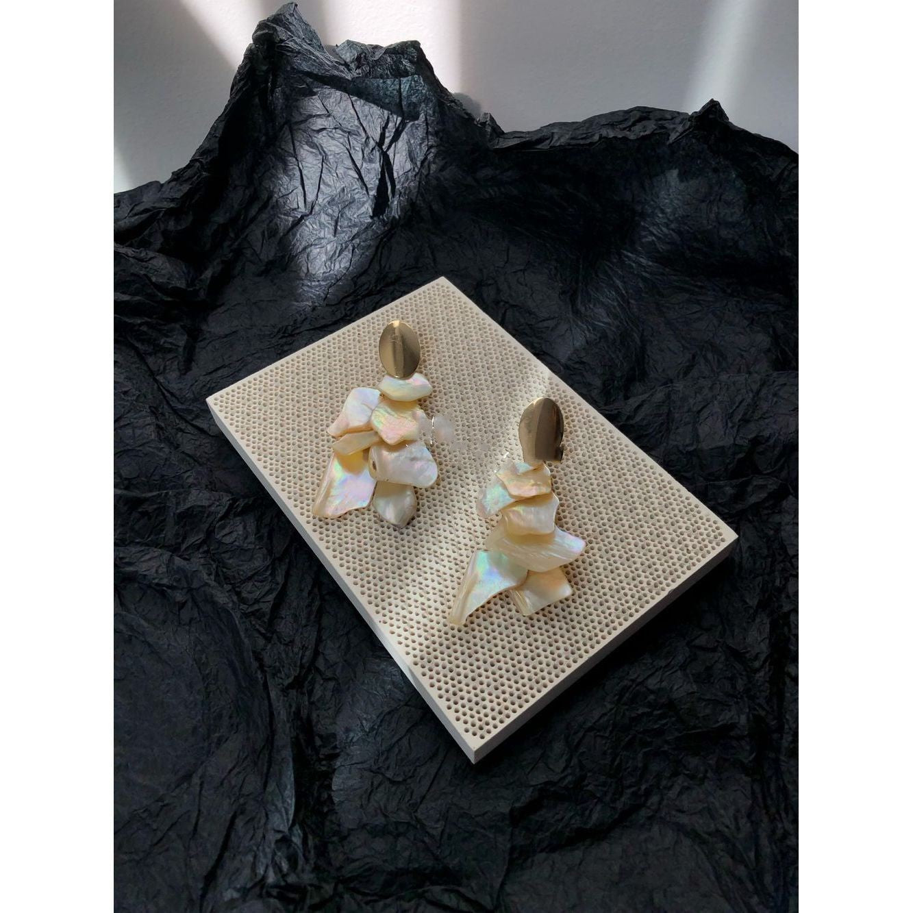 Elegant Irregular Shell Dangle Earrings