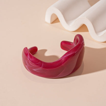 Vintage Irregular Open Acrylic Bracelets