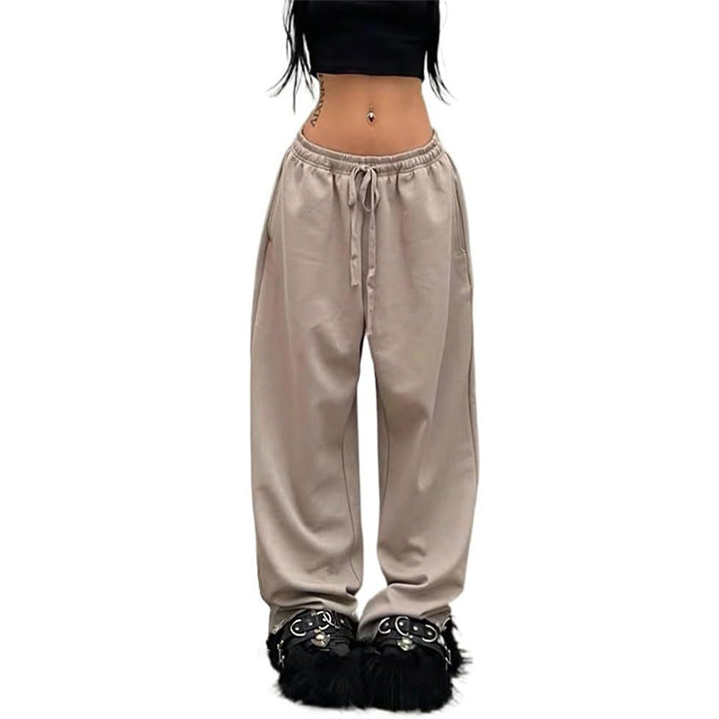 Straight Drawstring Loose Sports Pants