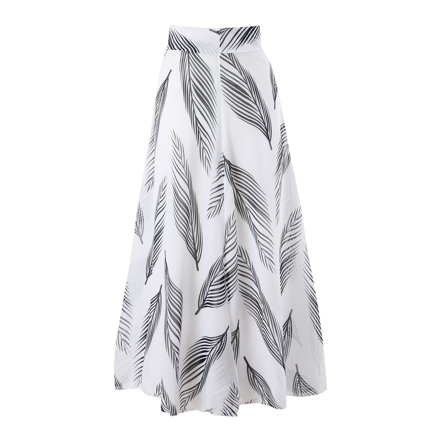 Feather Print Swimwear with Cover