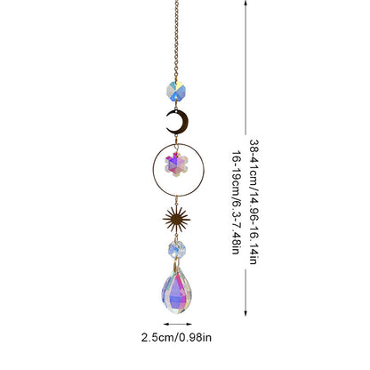 Snowflake Colorful Hanging Crystal Decoration