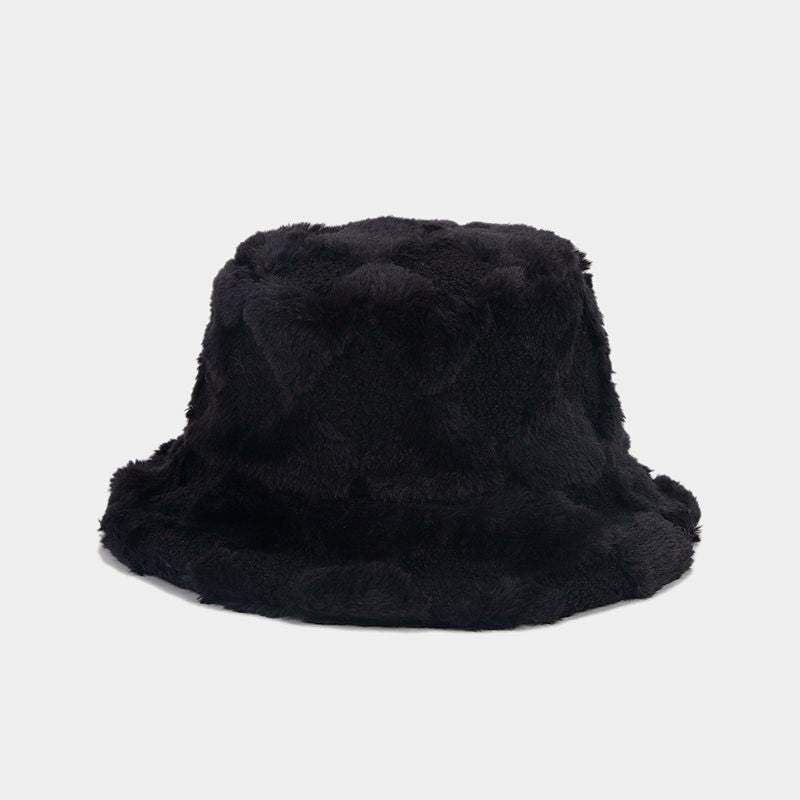 Solid Color Simple Diamond Checker Bucket Hats