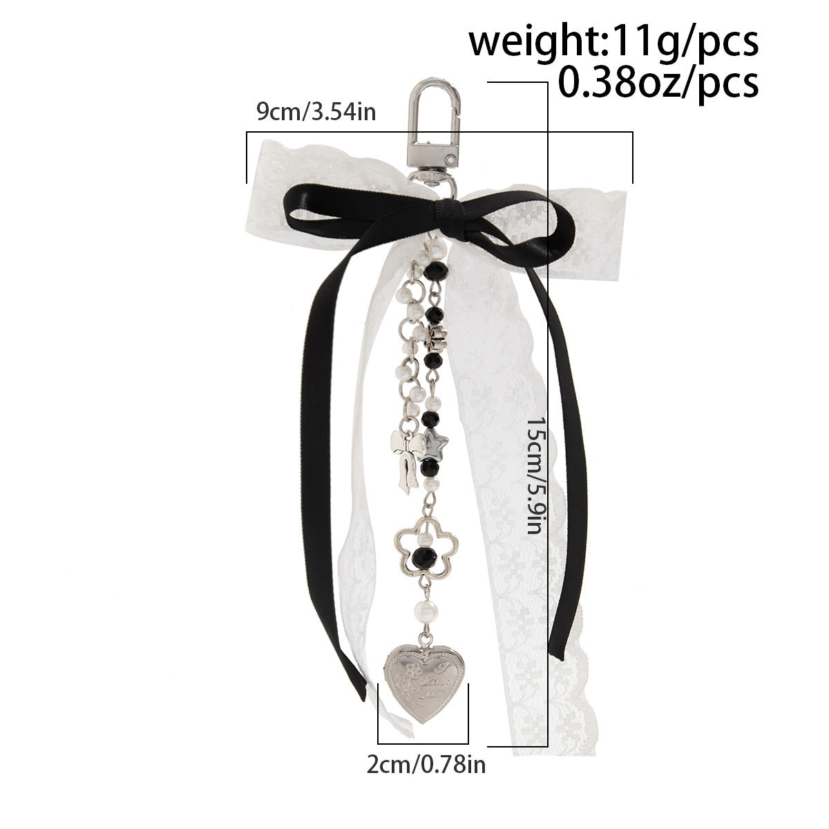 Sweet Bow Ribbon Keychain Bag Charms