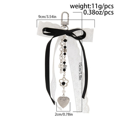 Sweet Bow Ribbon Keychain Bag Charms