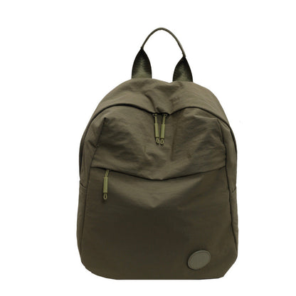 Casual Solid Color Portable Travel Backpack