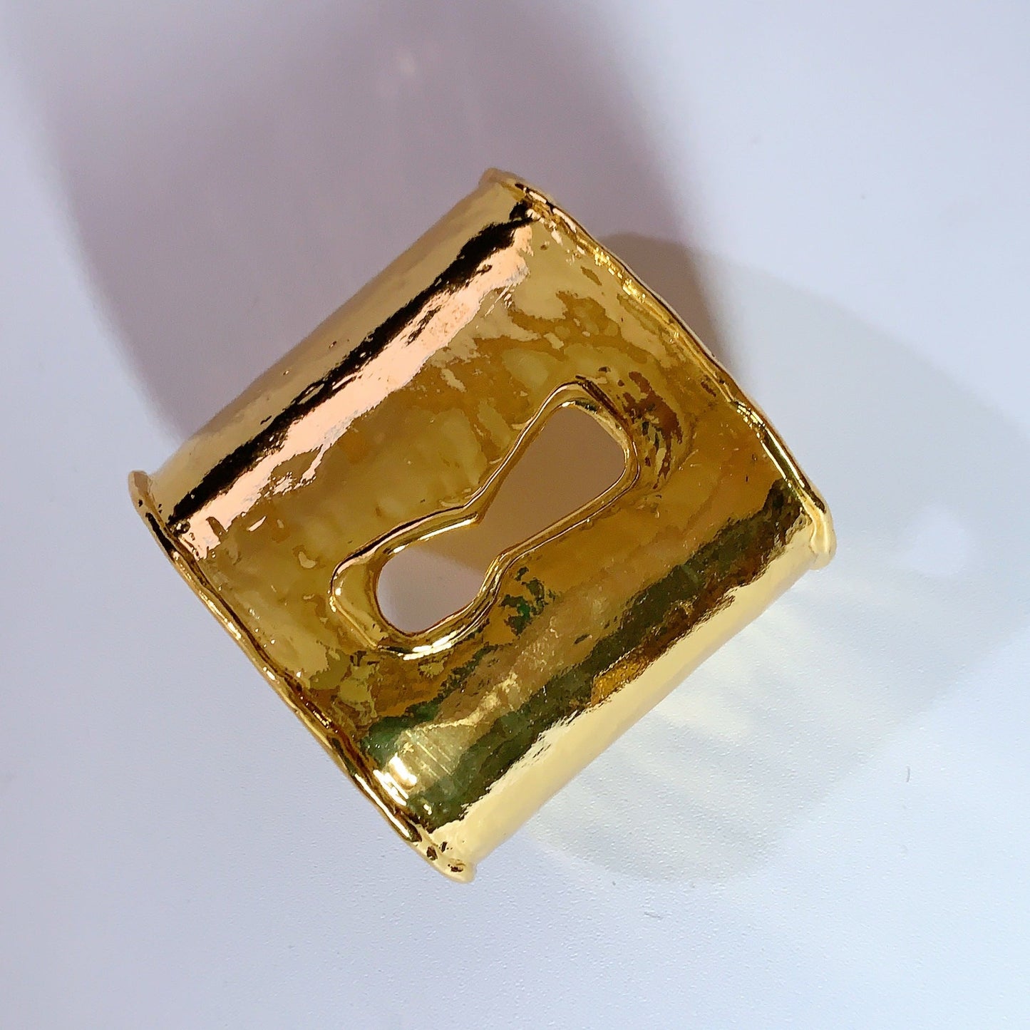 Leopard Print Wide Open Cuff Bracelet