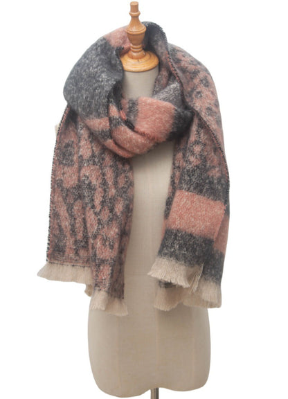 Vintage Leopard Print Scarves