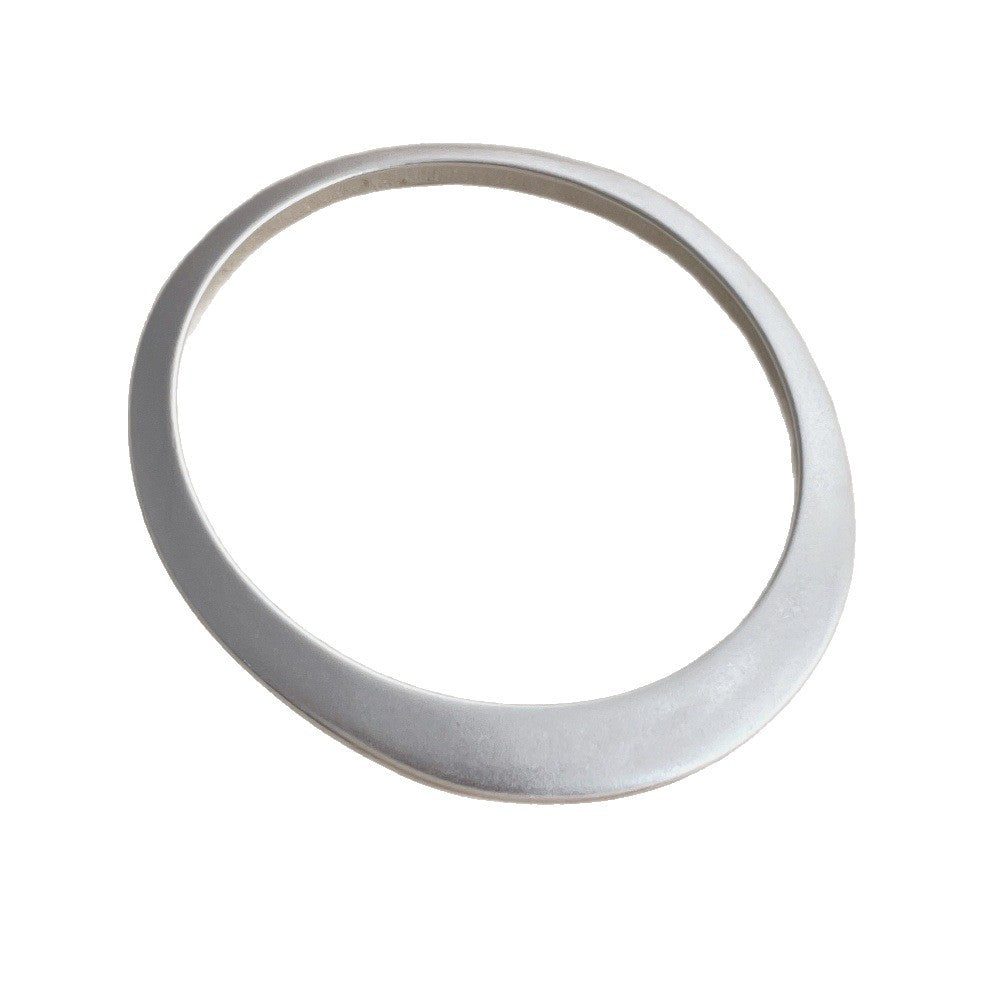 Minimalist Matte Irregular Round Bangle Bracelet