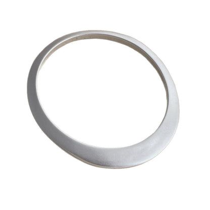 Minimalist Matte Irregular Round Bangle Bracelet