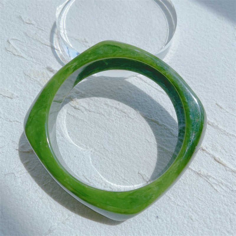 Colorful Irregular Single Acrylic Bracelets