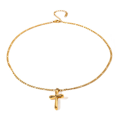 Simple Vintage Cross Pendant Nevklace