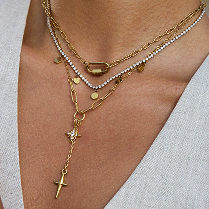 Chic Gold Plated Stainless Steel Choker Necklace