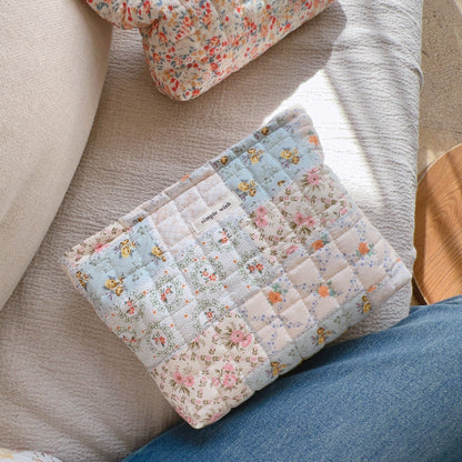 Flower Print Padded Large Capacity Make Up Bag